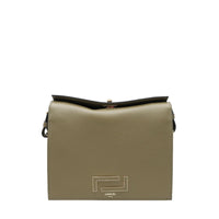 Sac Pia porte croisé en cuir grainé - Kaki