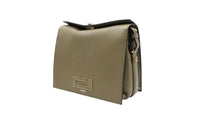 Sac Pia porte croisé en cuir grainé - Kaki