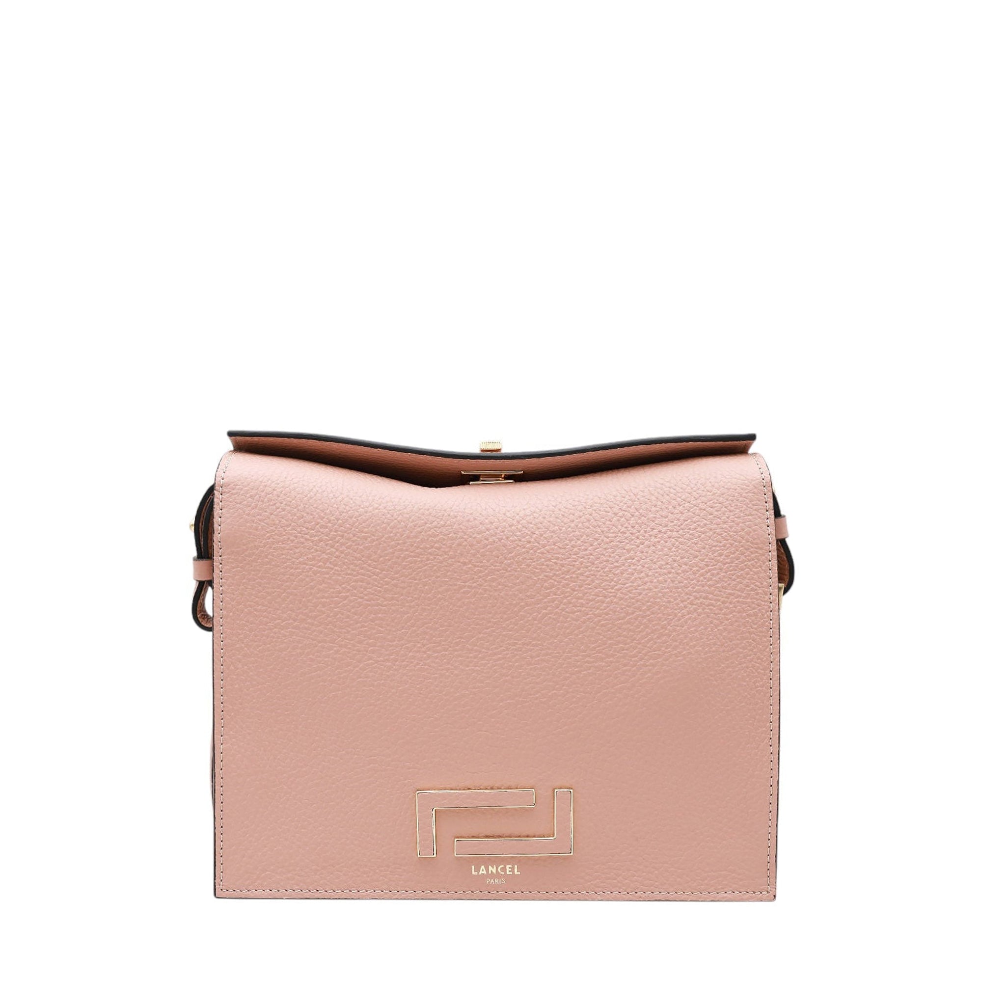 Sac Pia porte croisé en cuir grainé - Nude