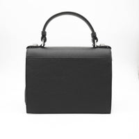Sac porté main Pia en cuir grainé - Noir