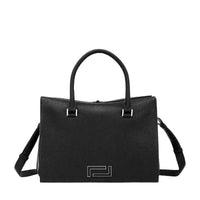 Pia leather tote bag - Black