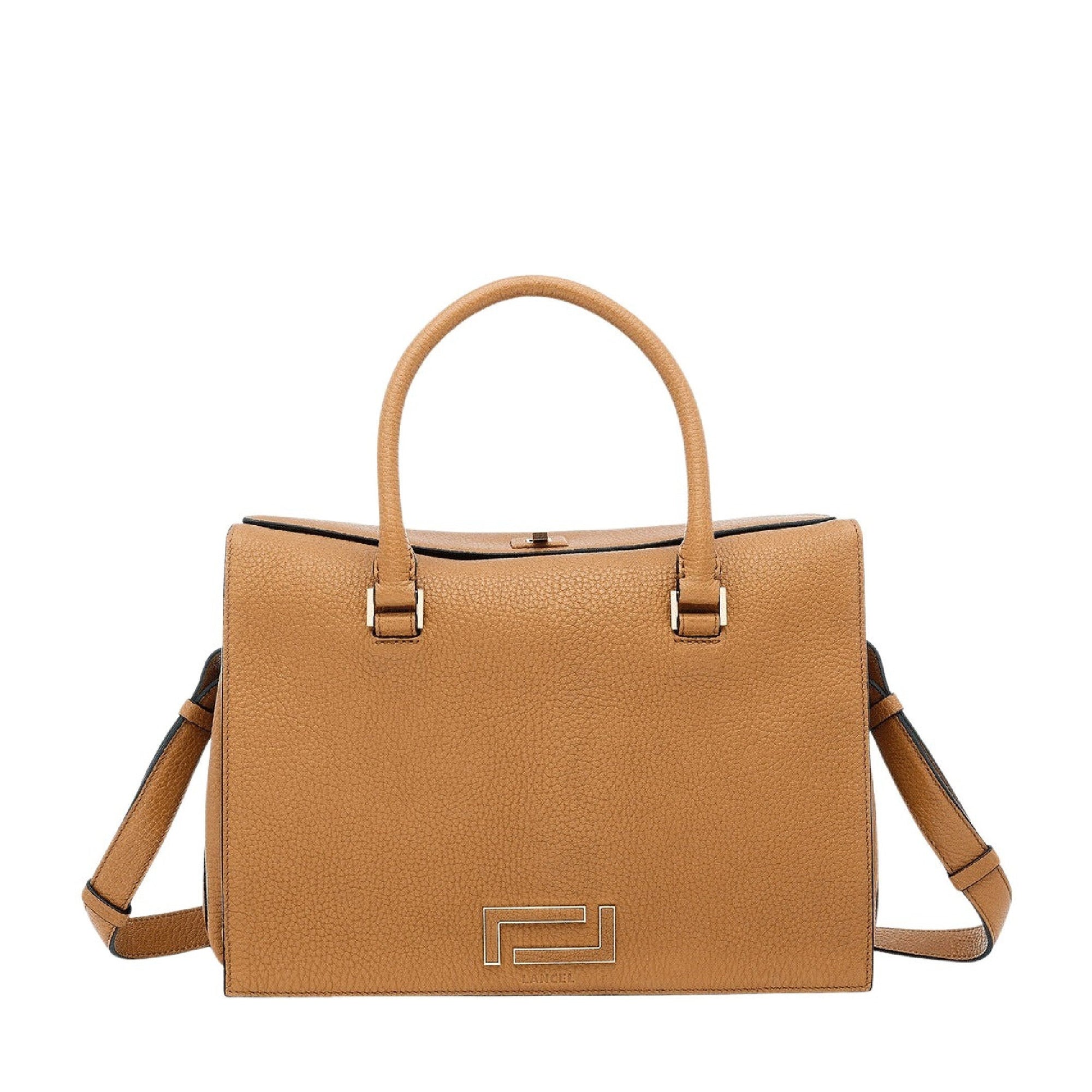 Sac cabas Pia en cuir grainé - Camel