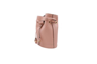 Petit sac seau Le Huit en cuir grainé - Nude