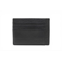 6CC Graphic Leather Card Holder - Black