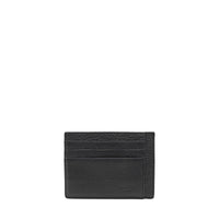 6CC Graphic Leather Card Holder - Black