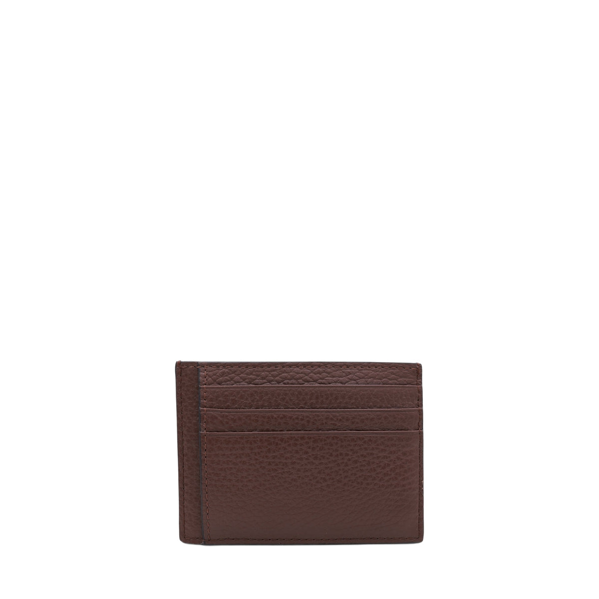 6CC Graphic leather cardholder - Cacao