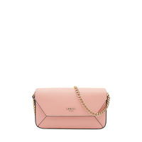Mini sac à rabat Lettrines en cuir lisse - Nuage