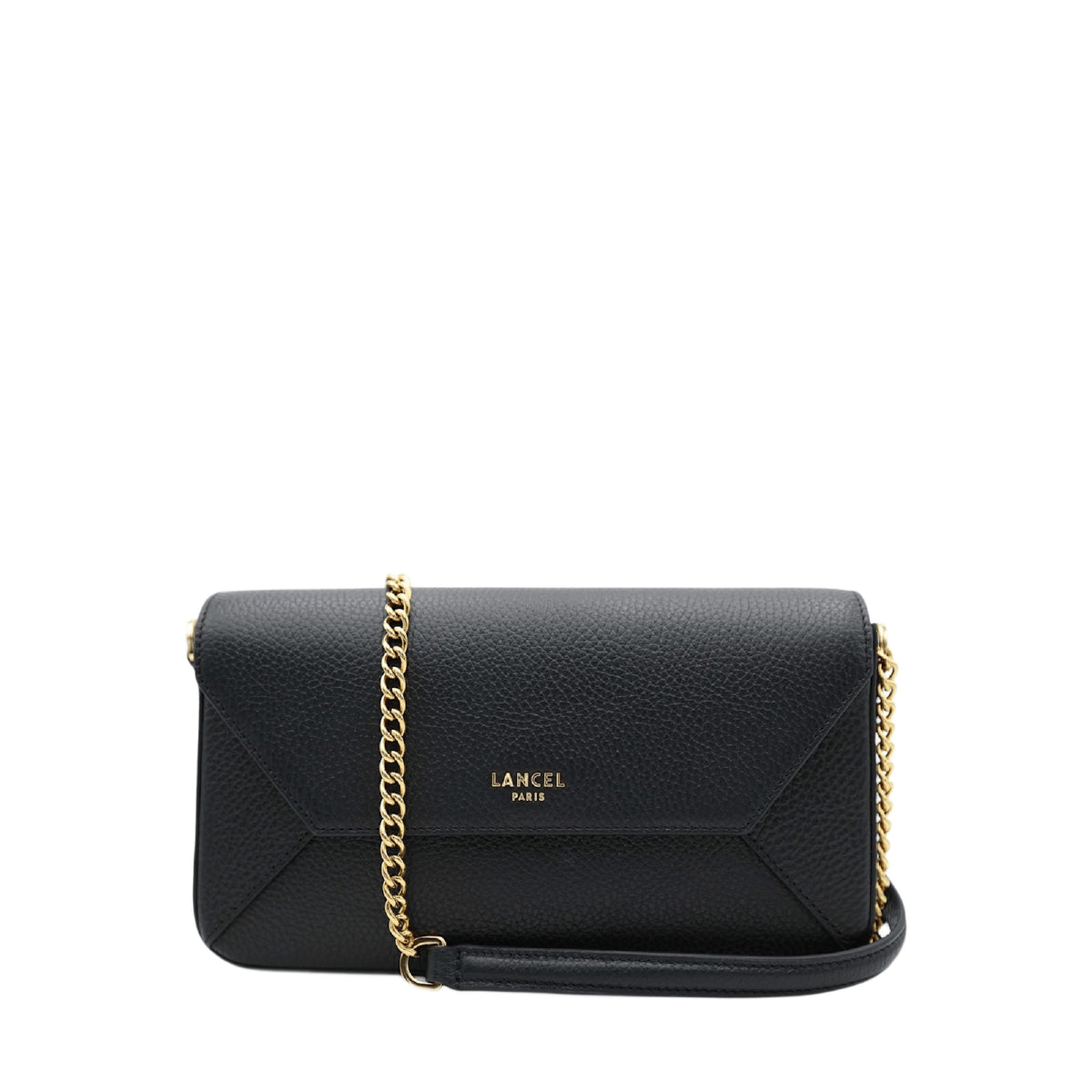 M Lettrines leather flap bag - Black