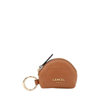 Lettrines half-moon leather purse - Camel