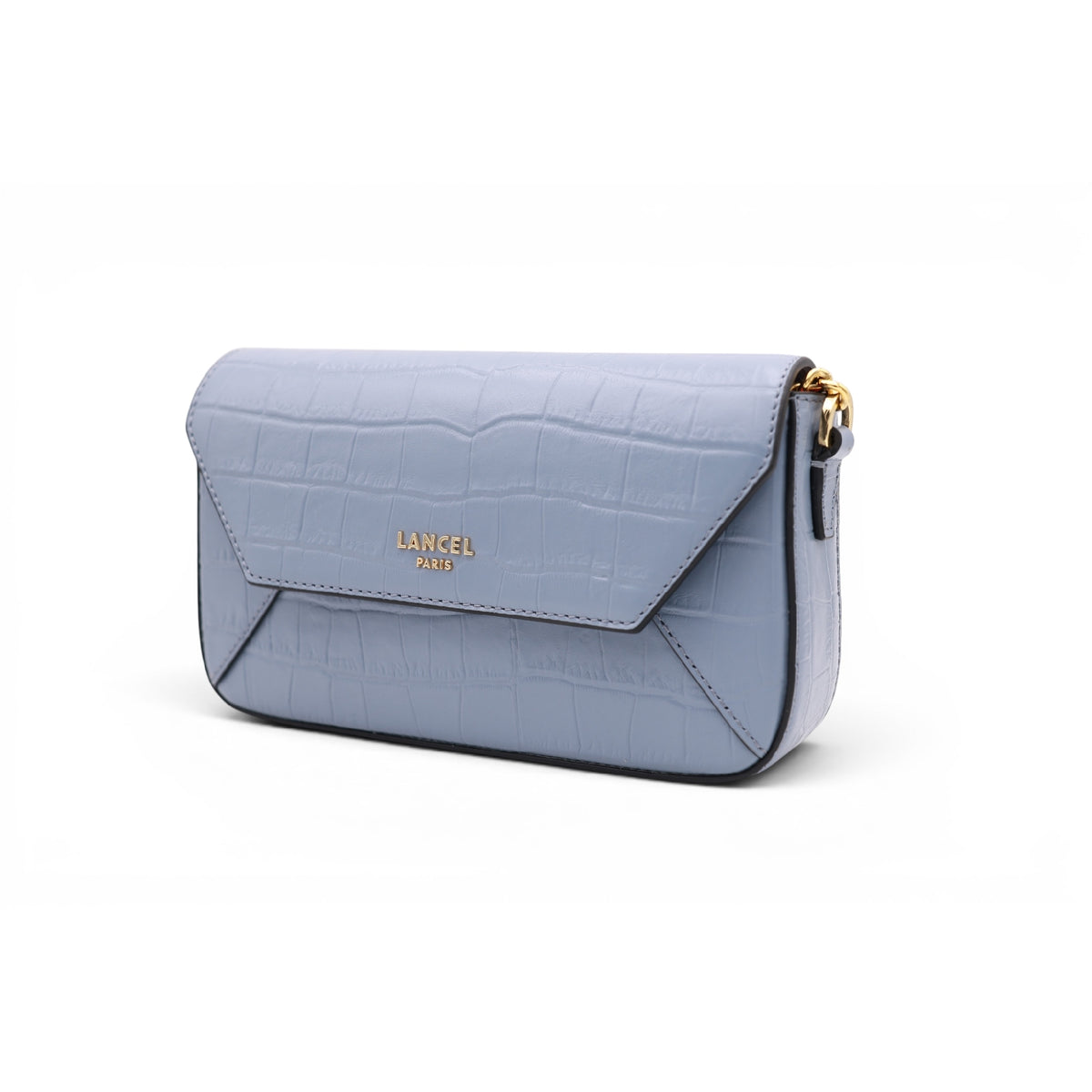 Mini sac rabat Lettrines en cuir - Ecume