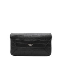 M Lettrines leather flap bag - Black
