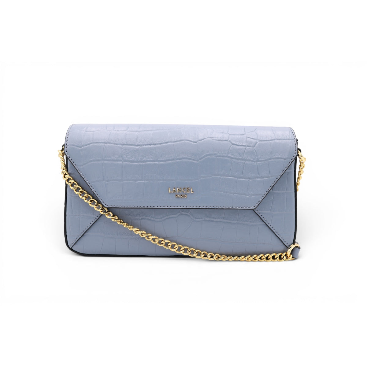 Sac rabat M Lettrines en cuir - Ecume