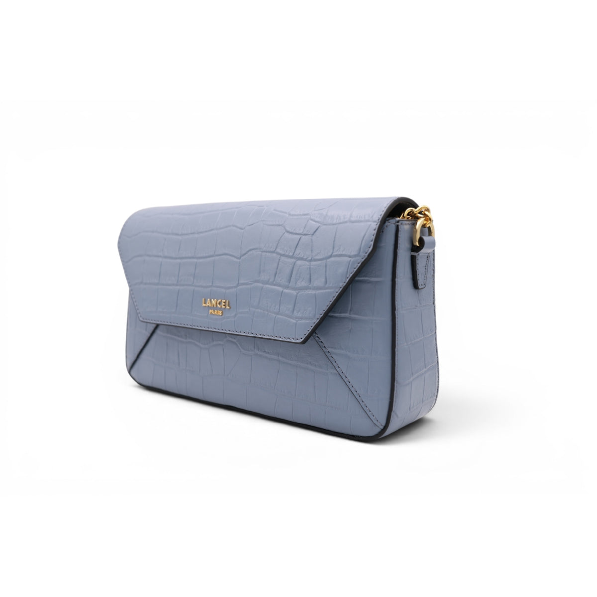Sac rabat M Lettrines en cuir - Ecume