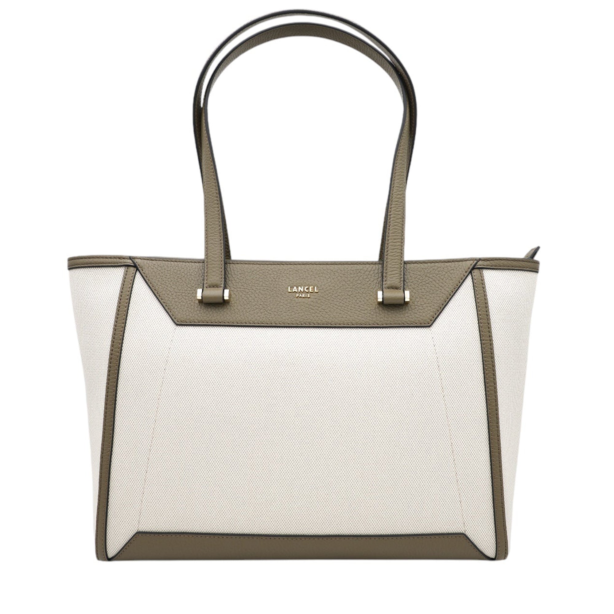 Sac cabas ew zippé Lettrines - Kaki