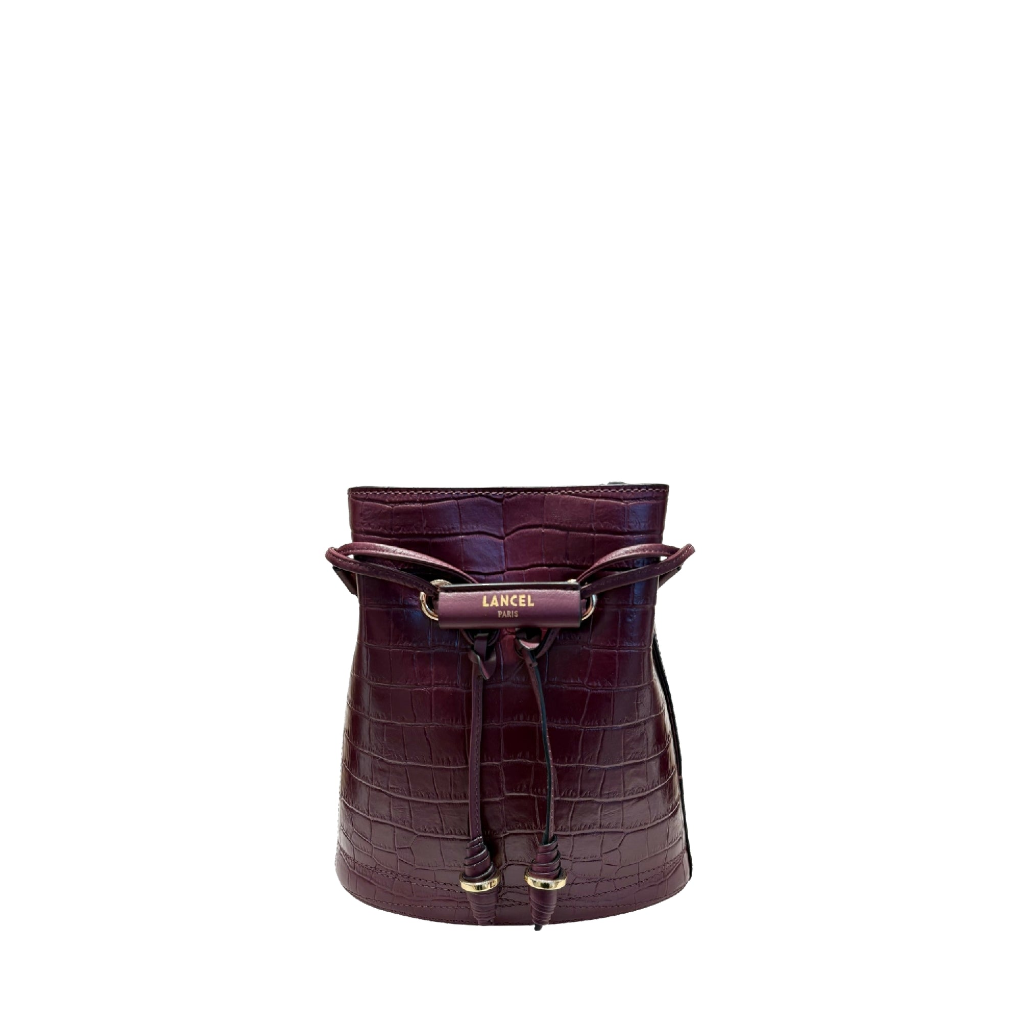 Sac seau S Le Huit en cuir - Cassis