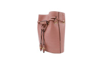 Petit sac seau Le Huit en cuir grainé - Nude
