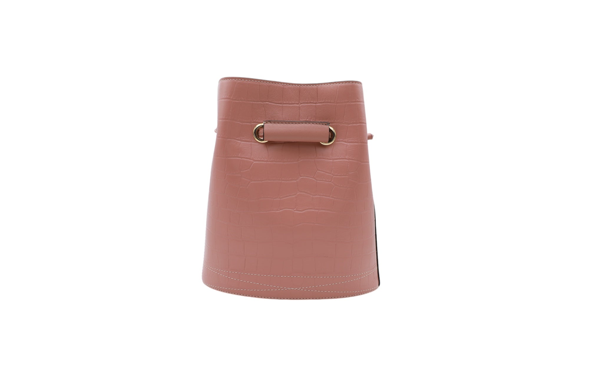Petit sac seau Le Huit en cuir grainé - Nude