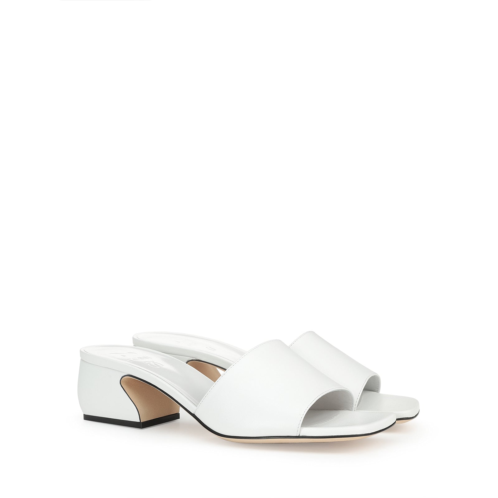 Mules Si Rossi 45 en cuir - Bianco