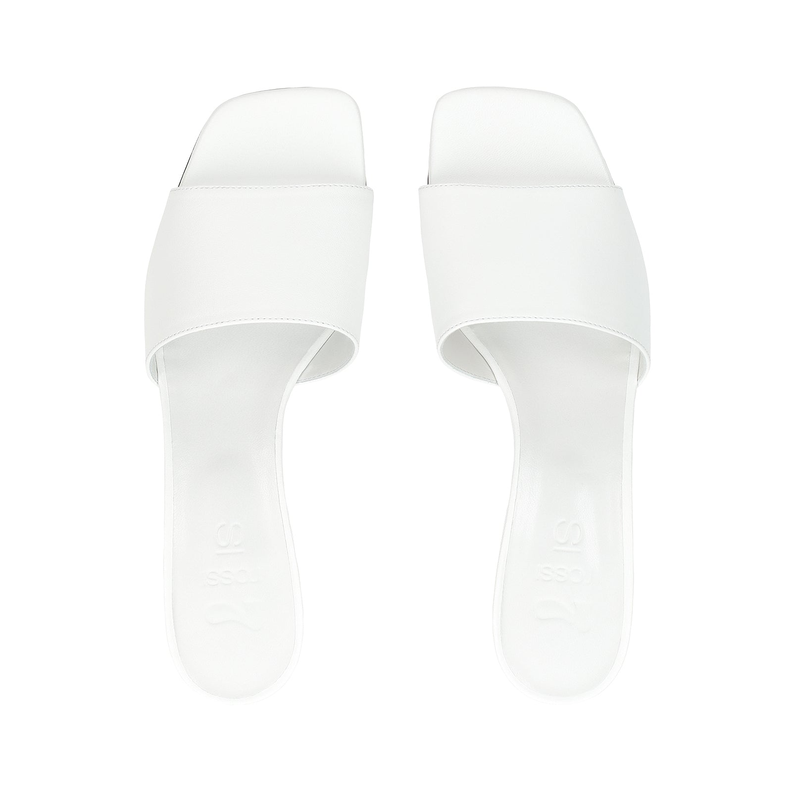 Mules Si Rossi 45 en cuir - Bianco