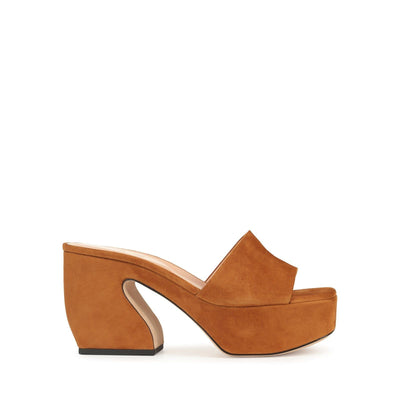 Si Rossi wedge sandals 45 - Cuoio