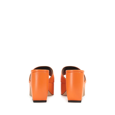 Sandales compensées Si Rossi 45 - Flash Orange
