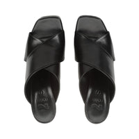 Mules à plateforme Si Rossi 130 en cuir - Nero