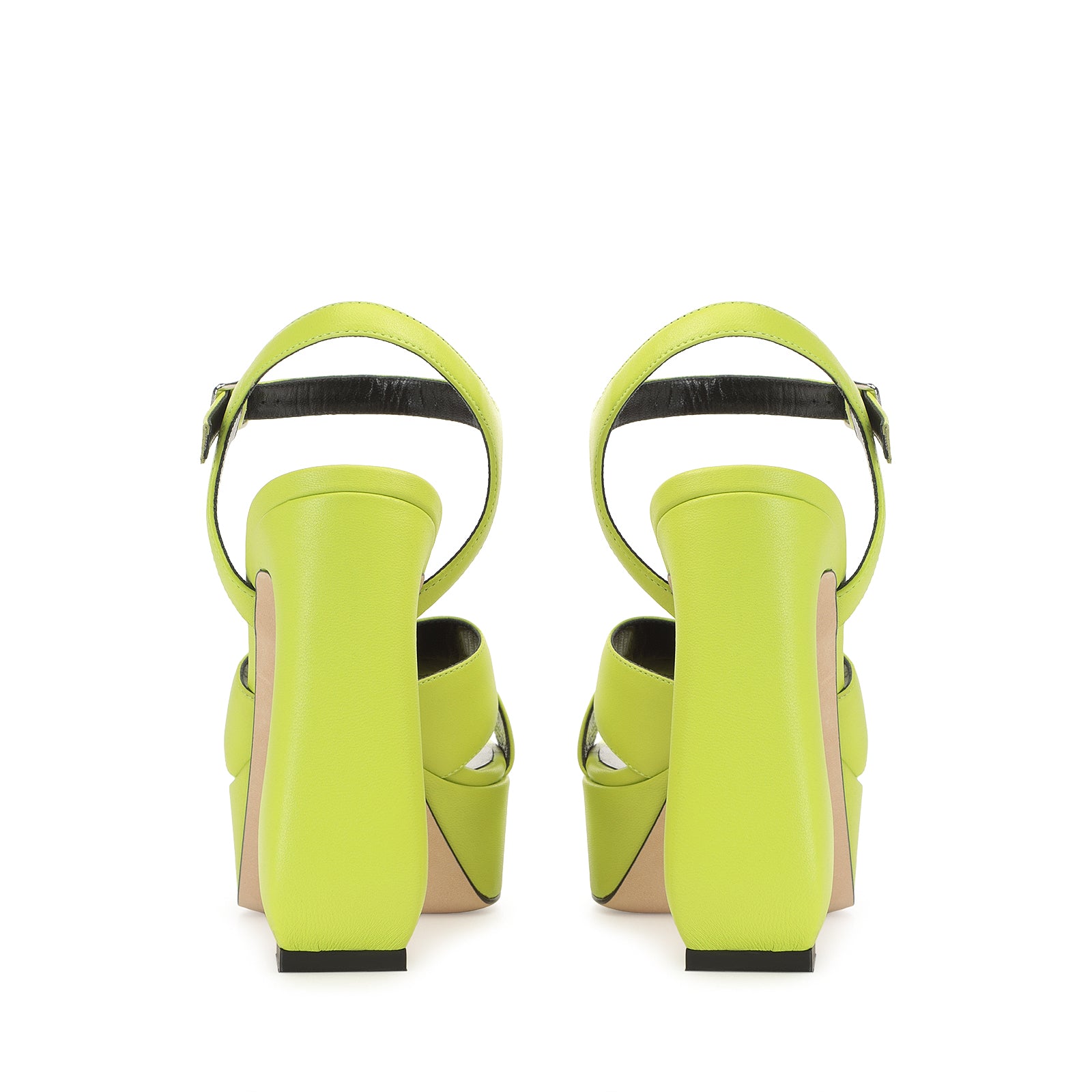 Sandales compensées Si Rossi 90 - Neon