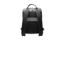 Sac à dos zippé 1 compartiment Graphic en cuir grainé - Gris
