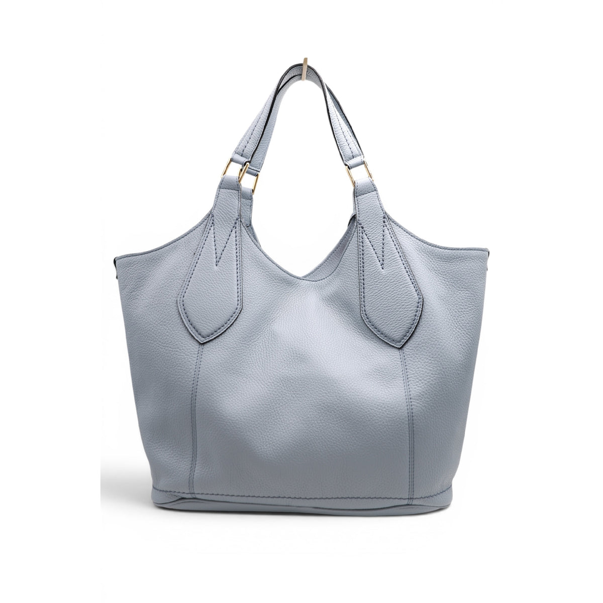 M Alphonse soft leather shopper bag - Ecume