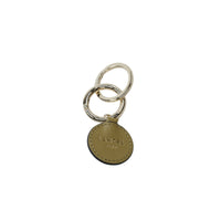 Porte-clés tag Charms en cuir - Vert Olive