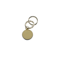 Porte-clés tag Charms en cuir - Vert Olive
