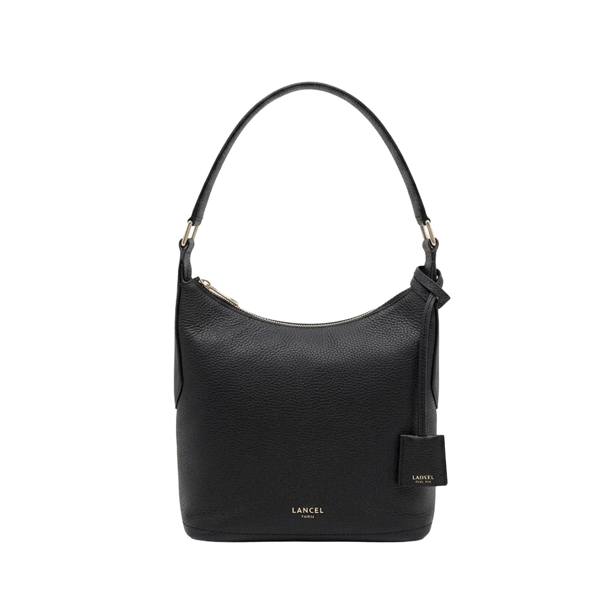 M Alphonse zipped leather hobo bag - Black