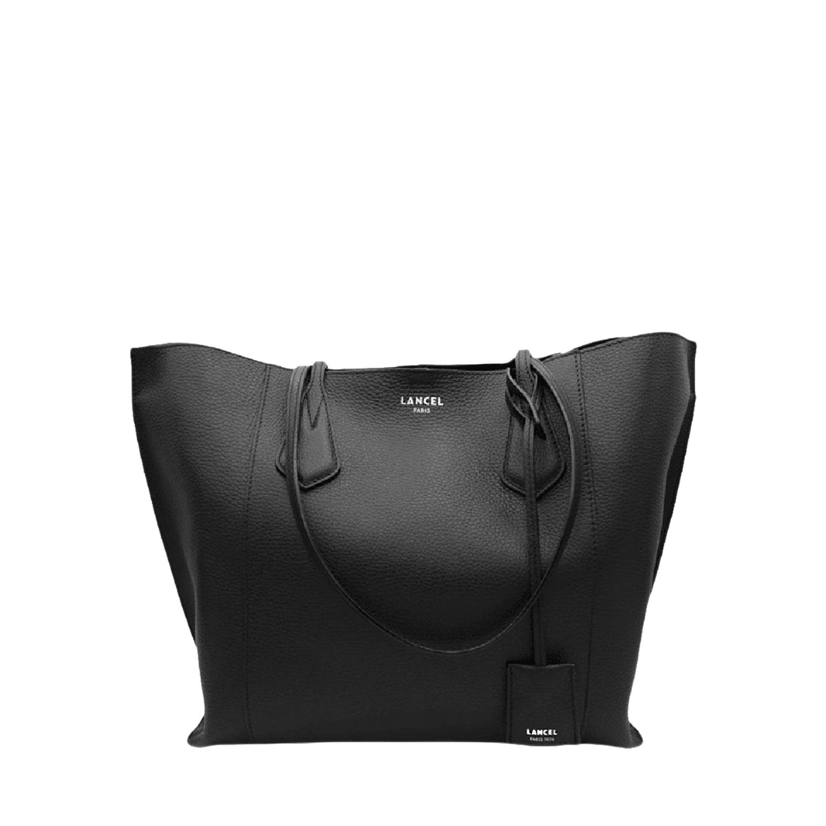 M Alphonse zipped leather tote bag - Black