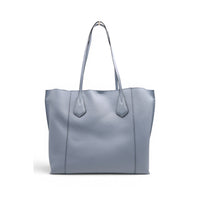 M Alphonse zipped leather shopping bag - Ecume