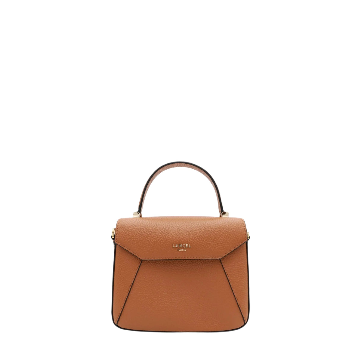 S Lettrines leather handbag - Camel