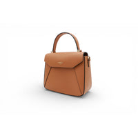 S Lettrines leather handbag - Camel