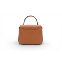 S Lettrines leather handbag - Camel
