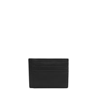 6CC Graphic leather card holder - Black