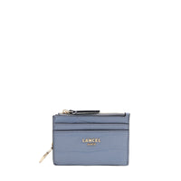 Lettrines mini leather wallet - Ecume
