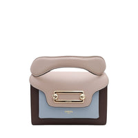 M Clic leather cross-body bag - Multicolour Cacao