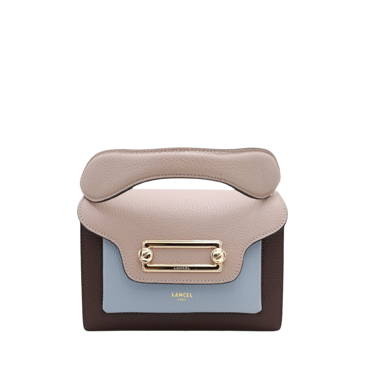 M Clic leather cross-body bag - Multicolour Cacao