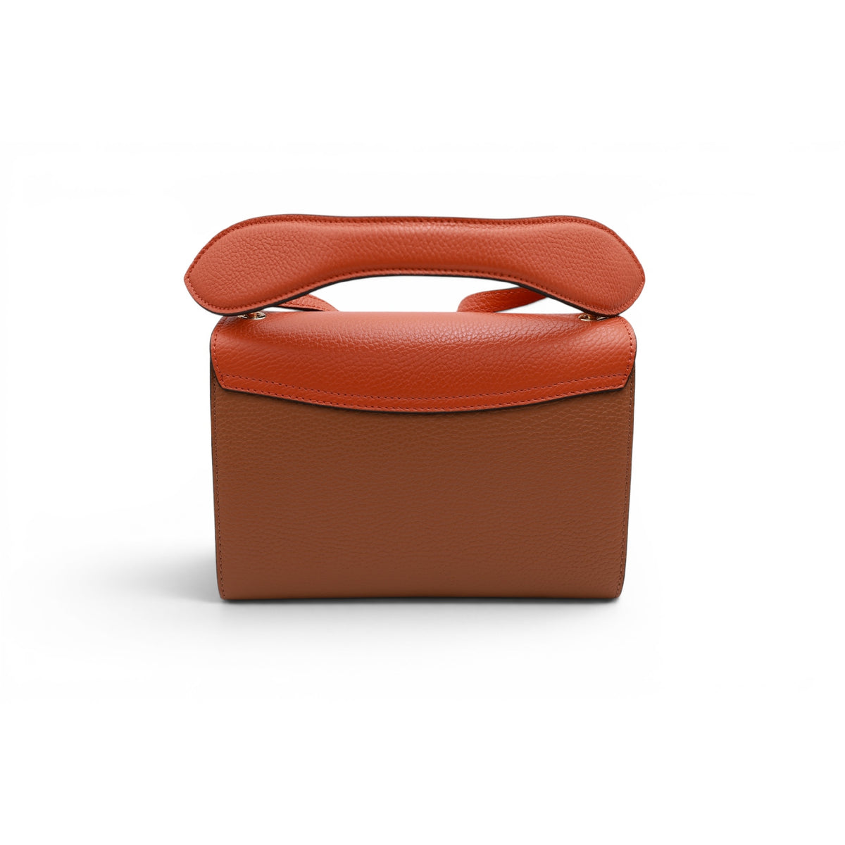 M Clic leather crossbody bag - Multicoloured Camel