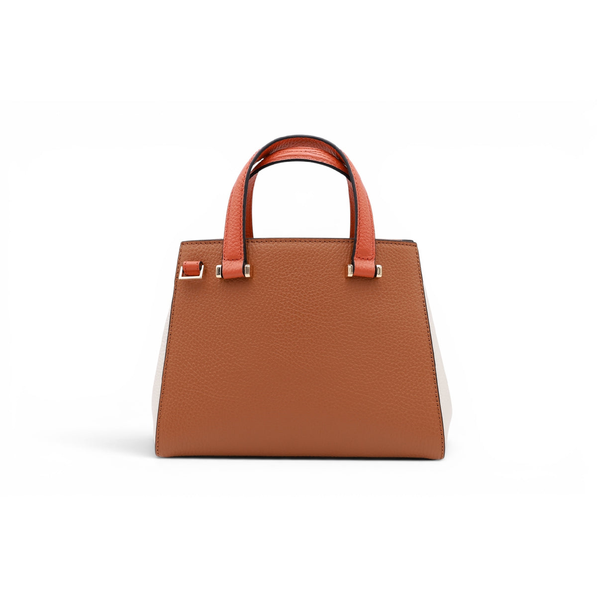 Lettrines mini leather carryall bag - Multicoloured Camel