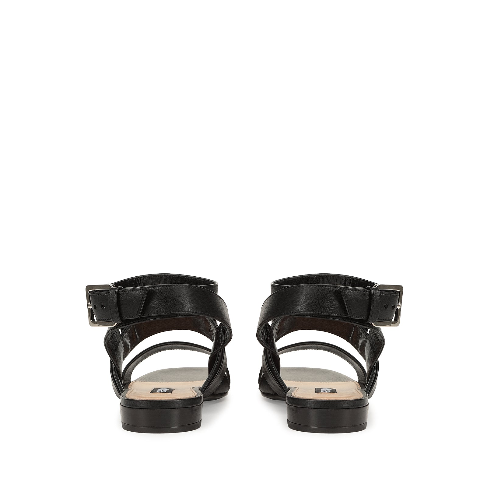 Sr Prince flat sandals with straps - Nero