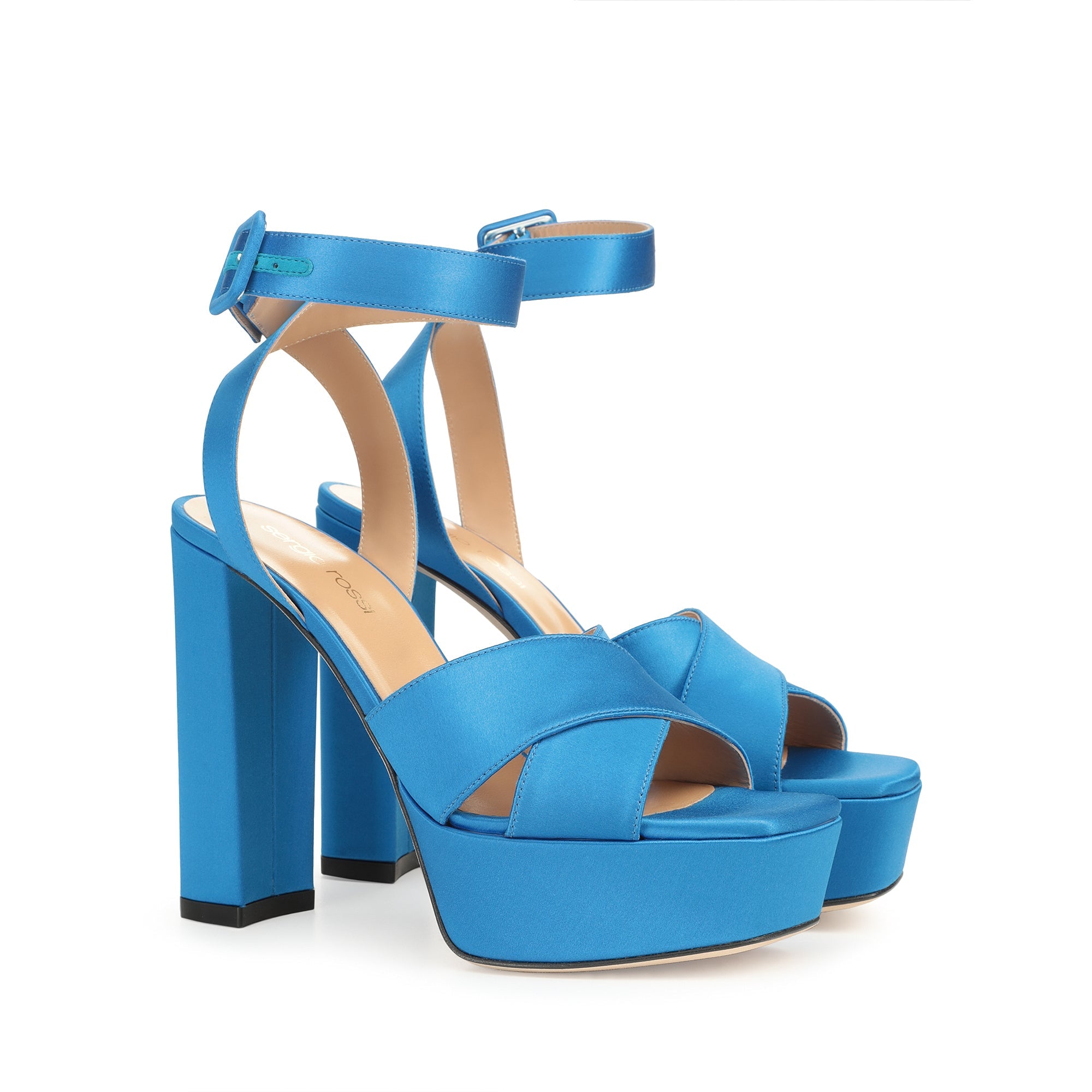 Sandales compensées Sr Monica 135 - Blue