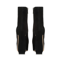 BOTTINES EN DAIM ROUGE