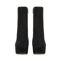 BOTTINES EN DAIM ROUGE