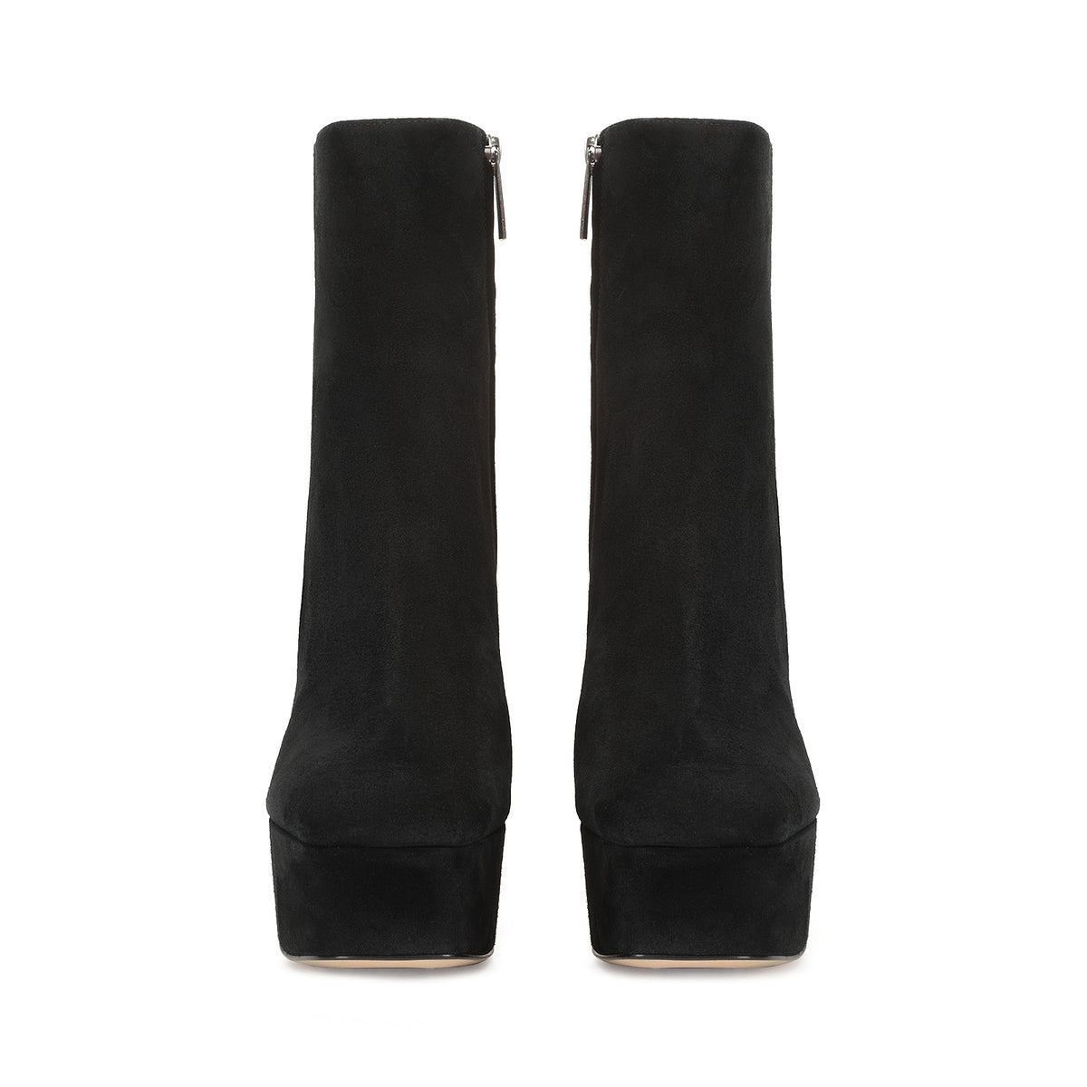 BOTTINES EN DAIM ROUGE