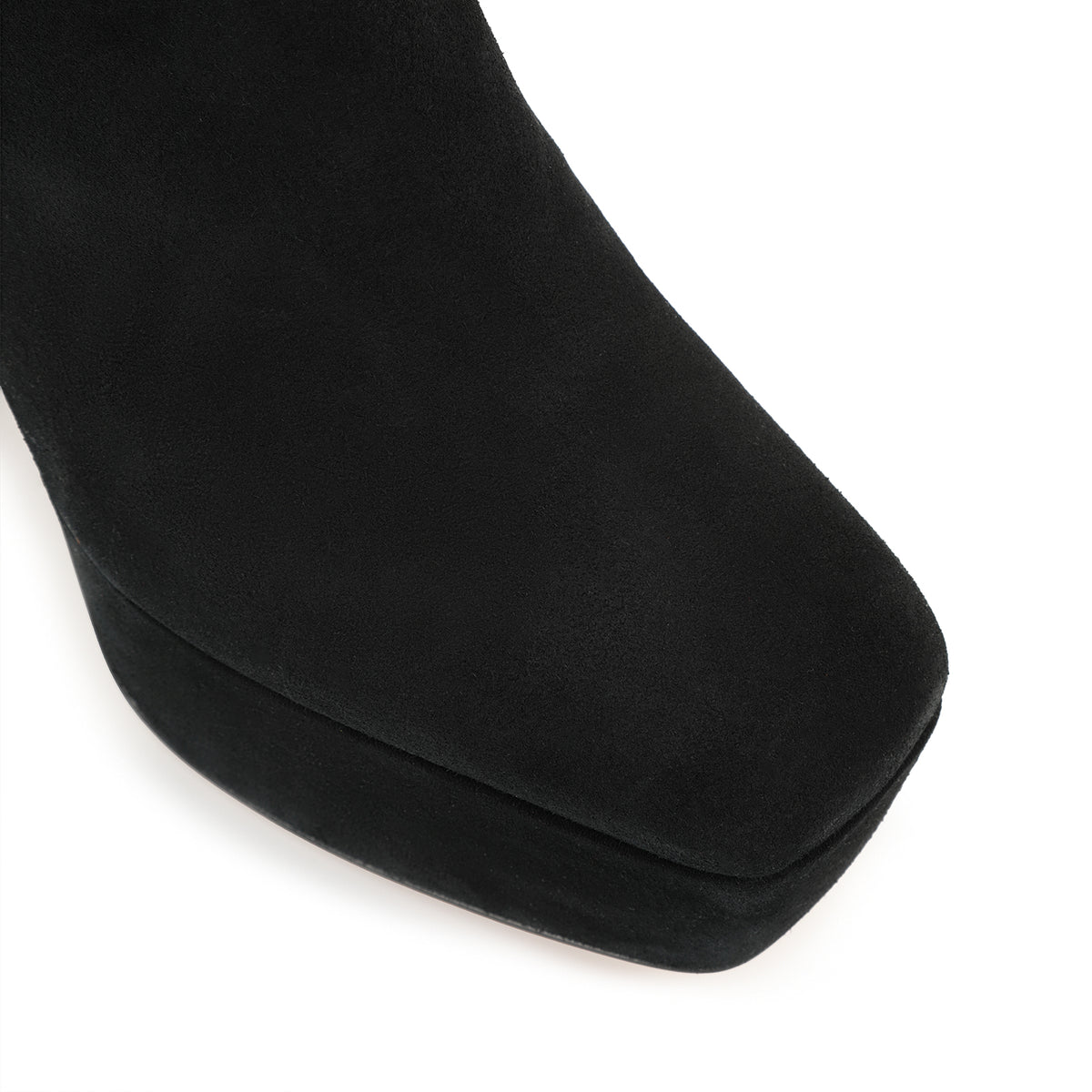 BOTTINES EN DAIM ROUGE