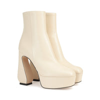 BOTTINES NAPPA ROUGES SOUPLES